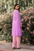 Lilac & Baby Pink Sequin Detailed Georgette Kurta-Pant Set